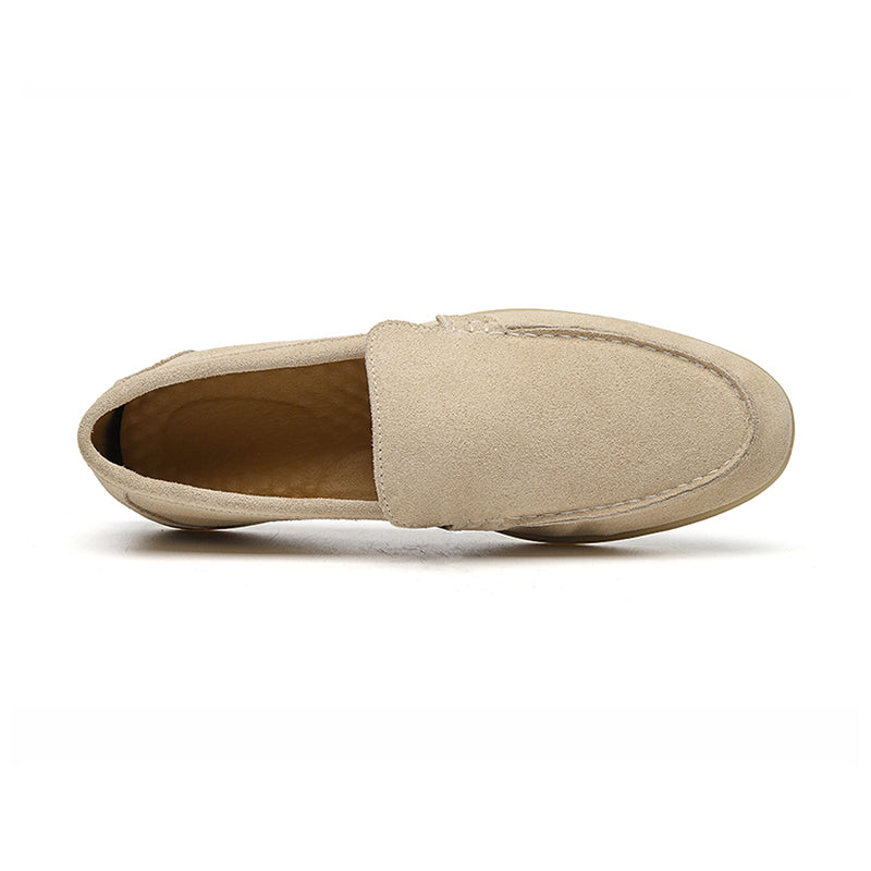 Men's comfortable slip-on loafers with rubber sole