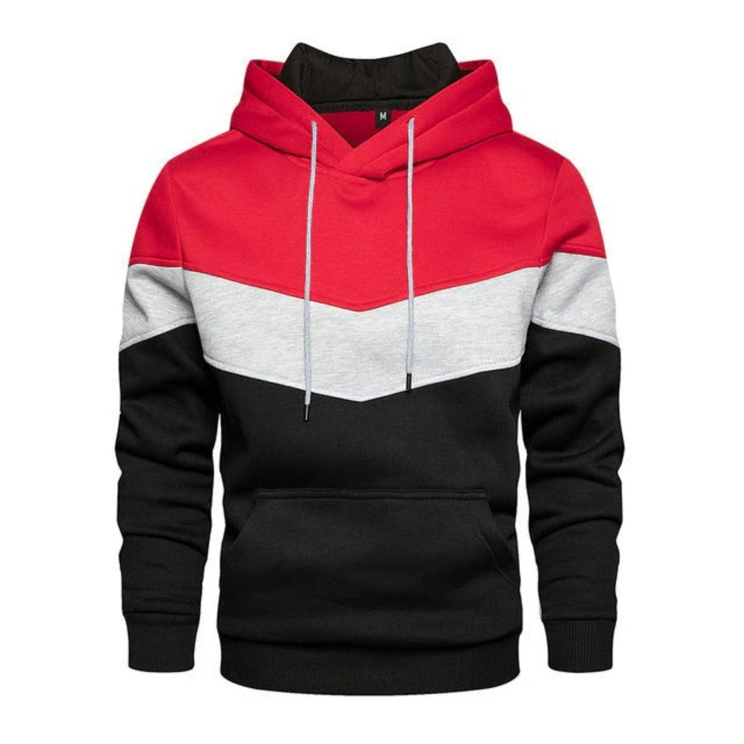 Men's casual sports sweatshirt with hood and pockets