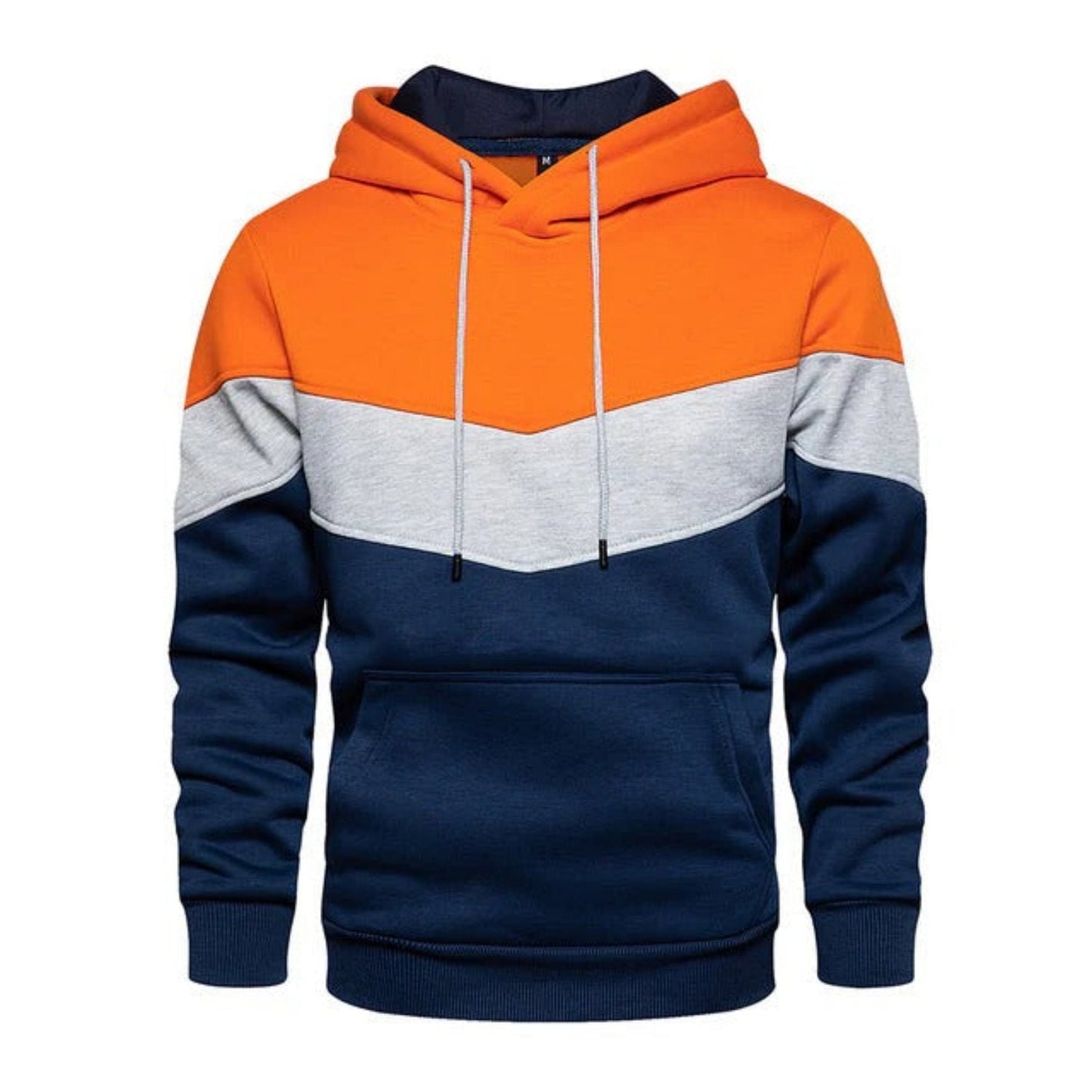 Men's casual sports sweatshirt with hood and pockets