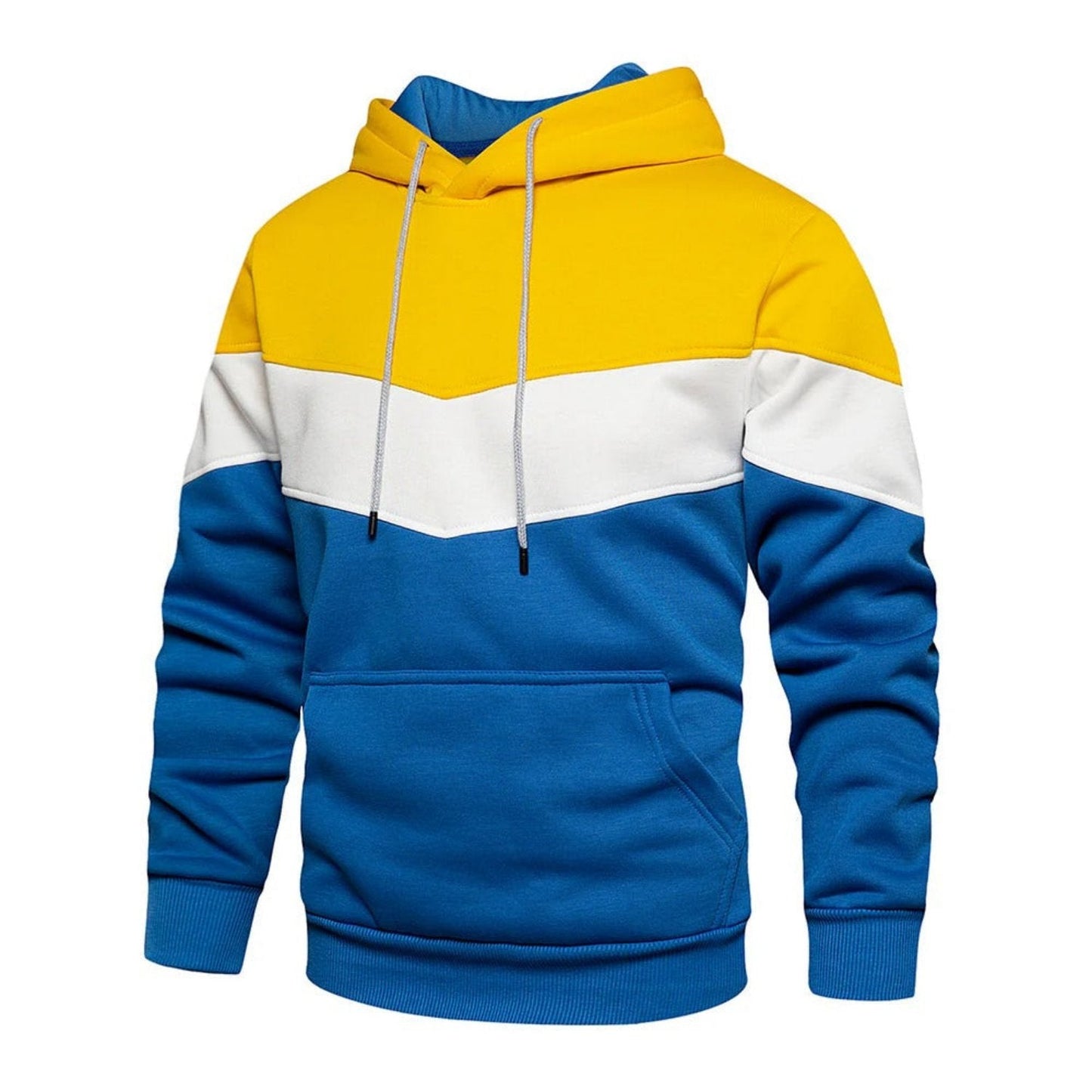 Men's casual sports sweatshirt with hood and pockets