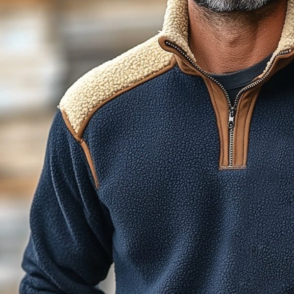 Colorado Quarter Zip Sherpa Sweater