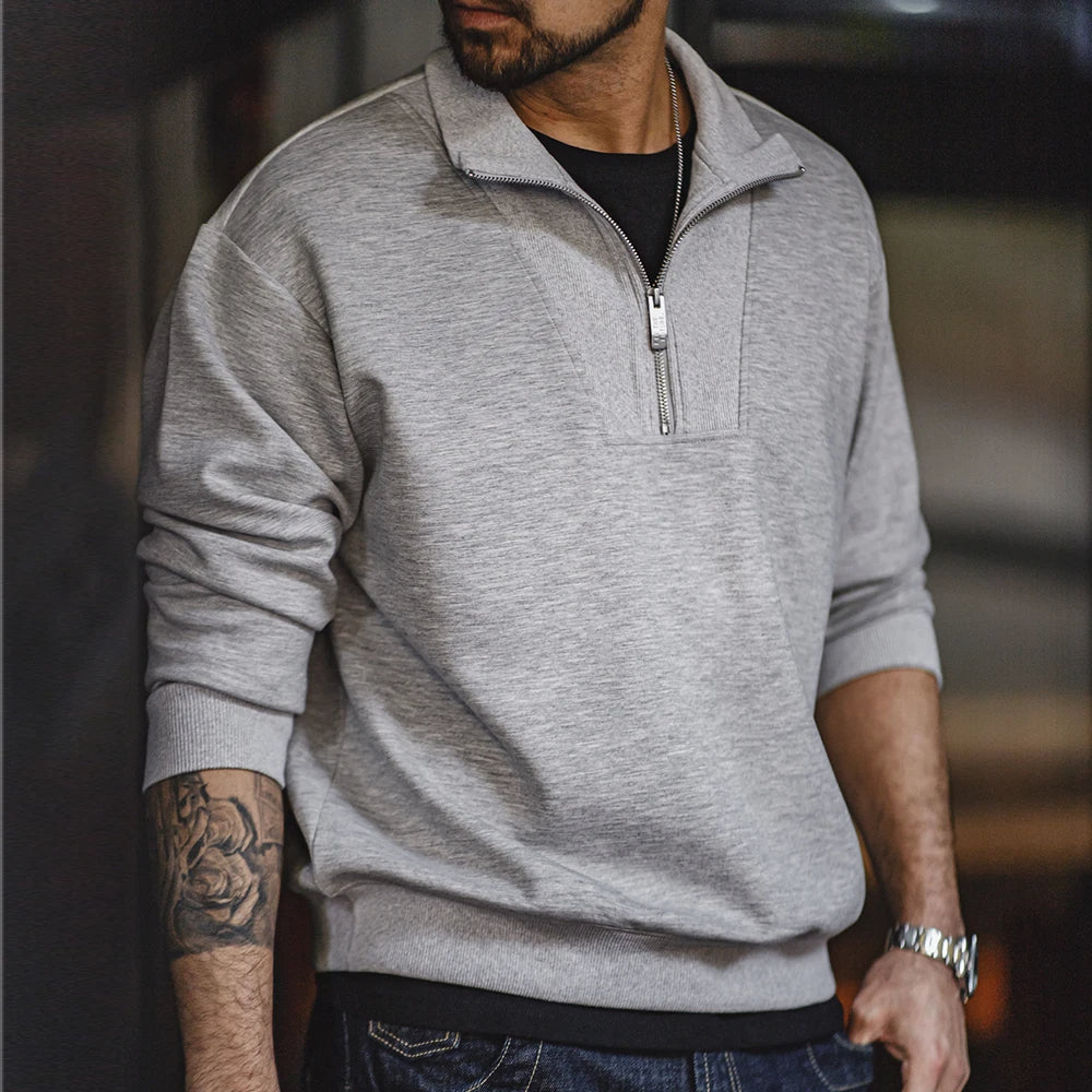 MADURO - Modern Casual Quarter-Zip Sweater
