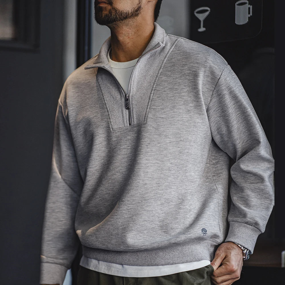 MADURO - Modern Casual Quarter-Zip Sweater