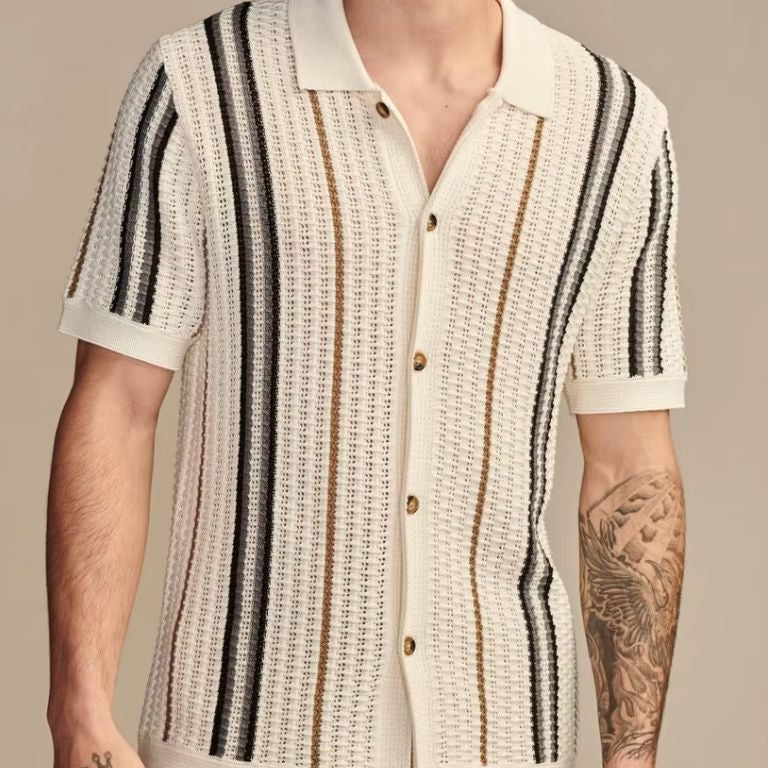 Sunset Men Design Groove Polo – Solorfit