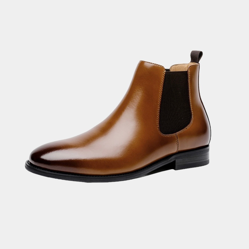 Men’s Premium Leather  Boots – Classic Slip-On Dress Boots