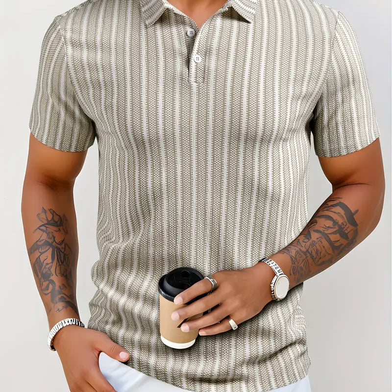 Spraykis | Men's Premium Mid-Tone Polo Shirt – High-Quality Outdoor Golf & Casual Sportswear with Classic Collar and Breathable Comfort