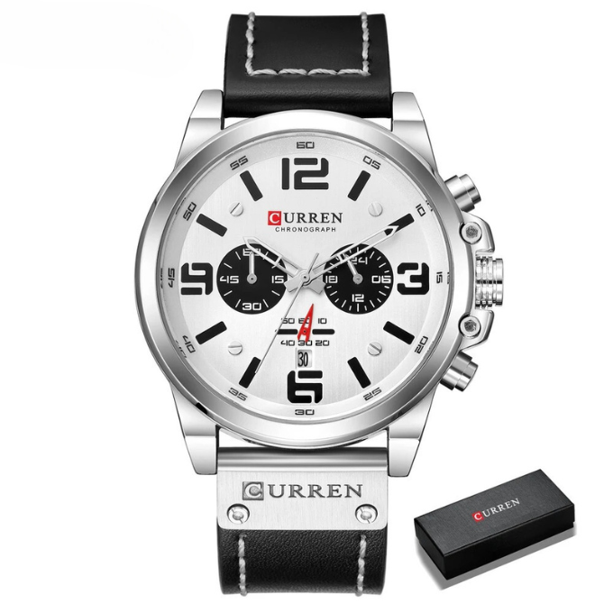 The Hudson Classic Watch – Men’s Elegant Analog Wristwatch with Leather Strap