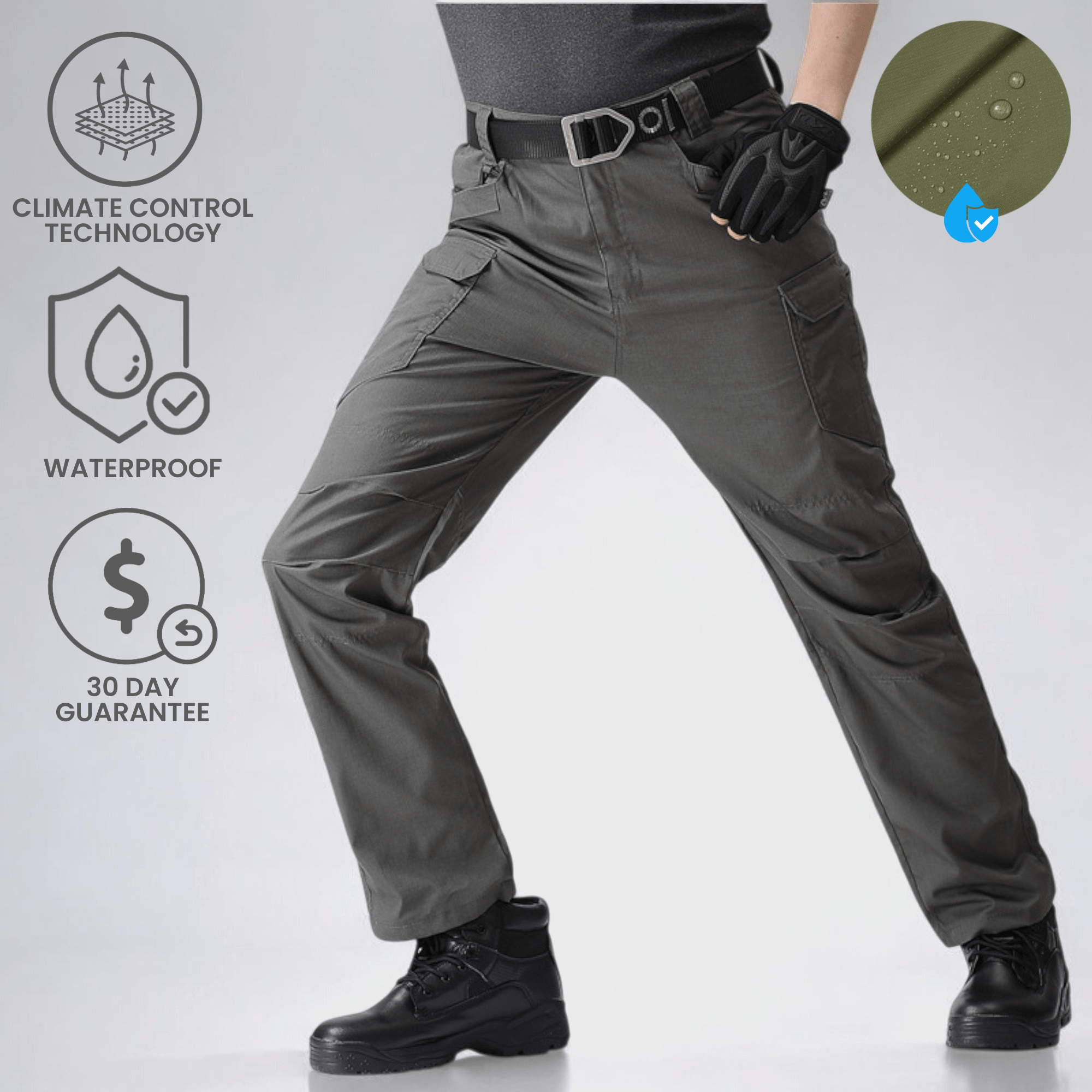 Ultraflex Waterproof Utility Trousers – Men’s Durable Work Pants with Stretch Comfort