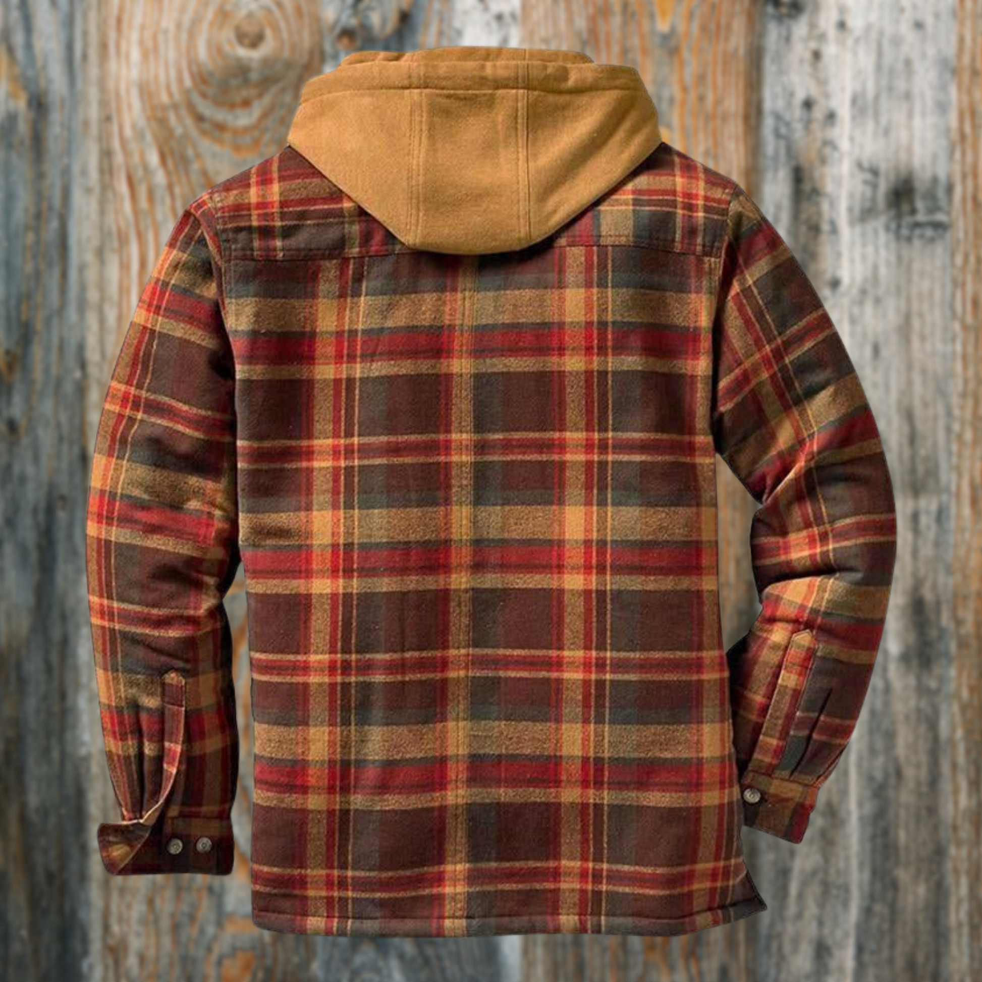 Men’s Warm Lumberjack Jacket – Checked Winter Coat for Casual Wear