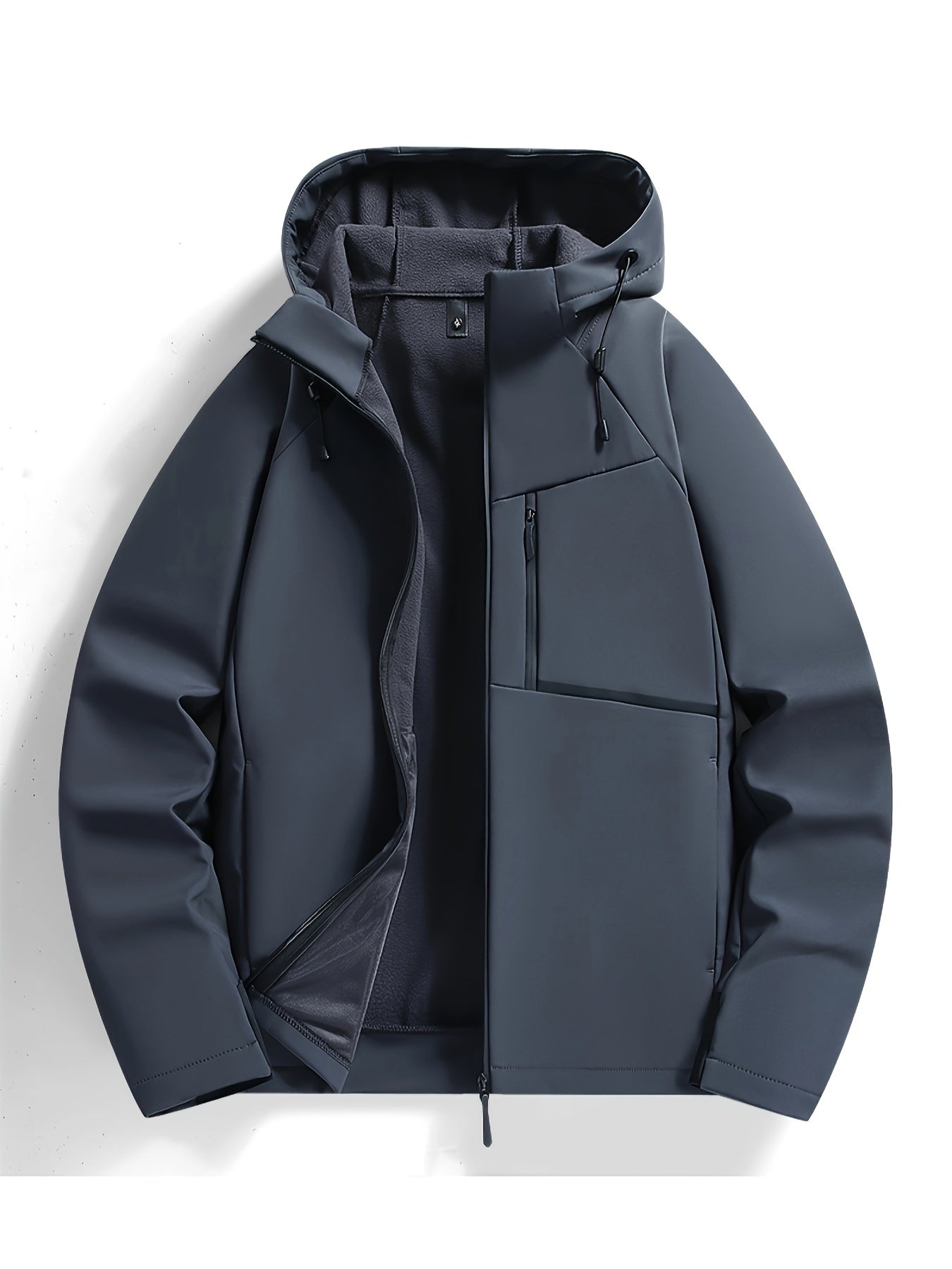 Men’s Knox Hooded Jacket – Casual Zip-Up Coat with Adjustable Hood