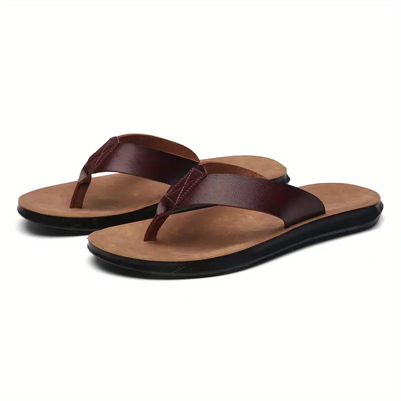 Men’s Slip-On Sandals – Casual Open-Toe Supportive Design – Lightweight Everyday Footwear