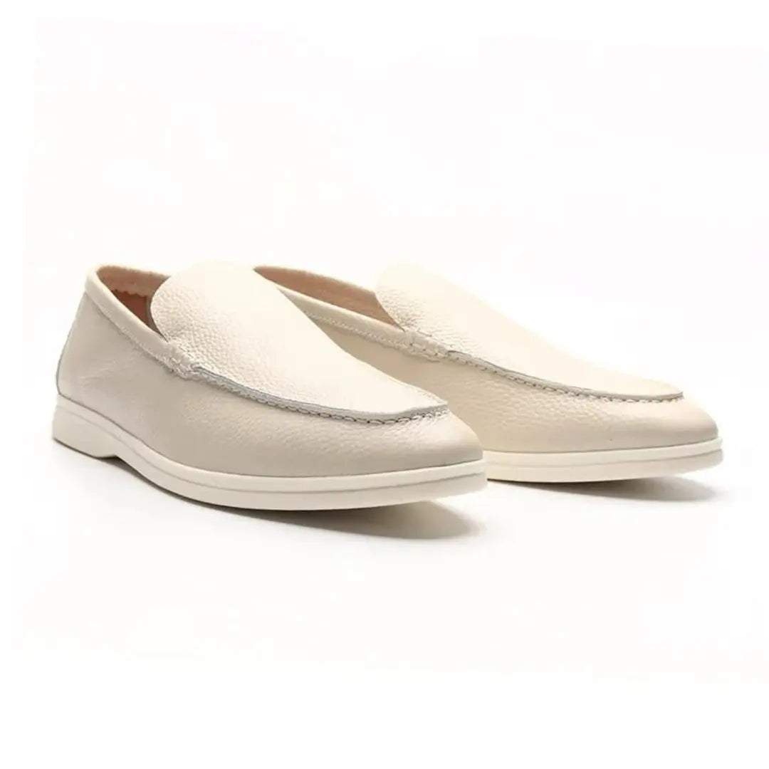 Men’s Cowhide Leather Loafers – Classic Slip-On Dress Shoes with Comfort Sole