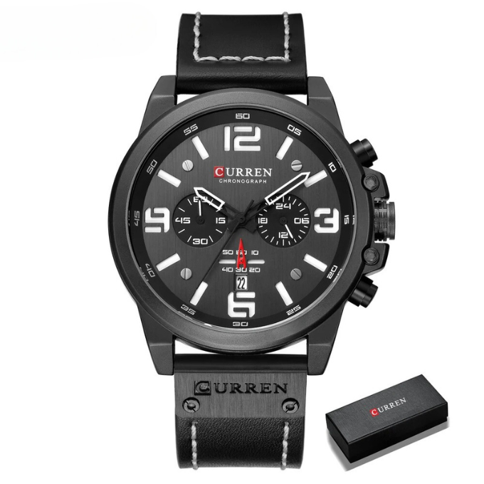 The Hudson Classic Watch – Men’s Elegant Analog Wristwatch with Leather Strap