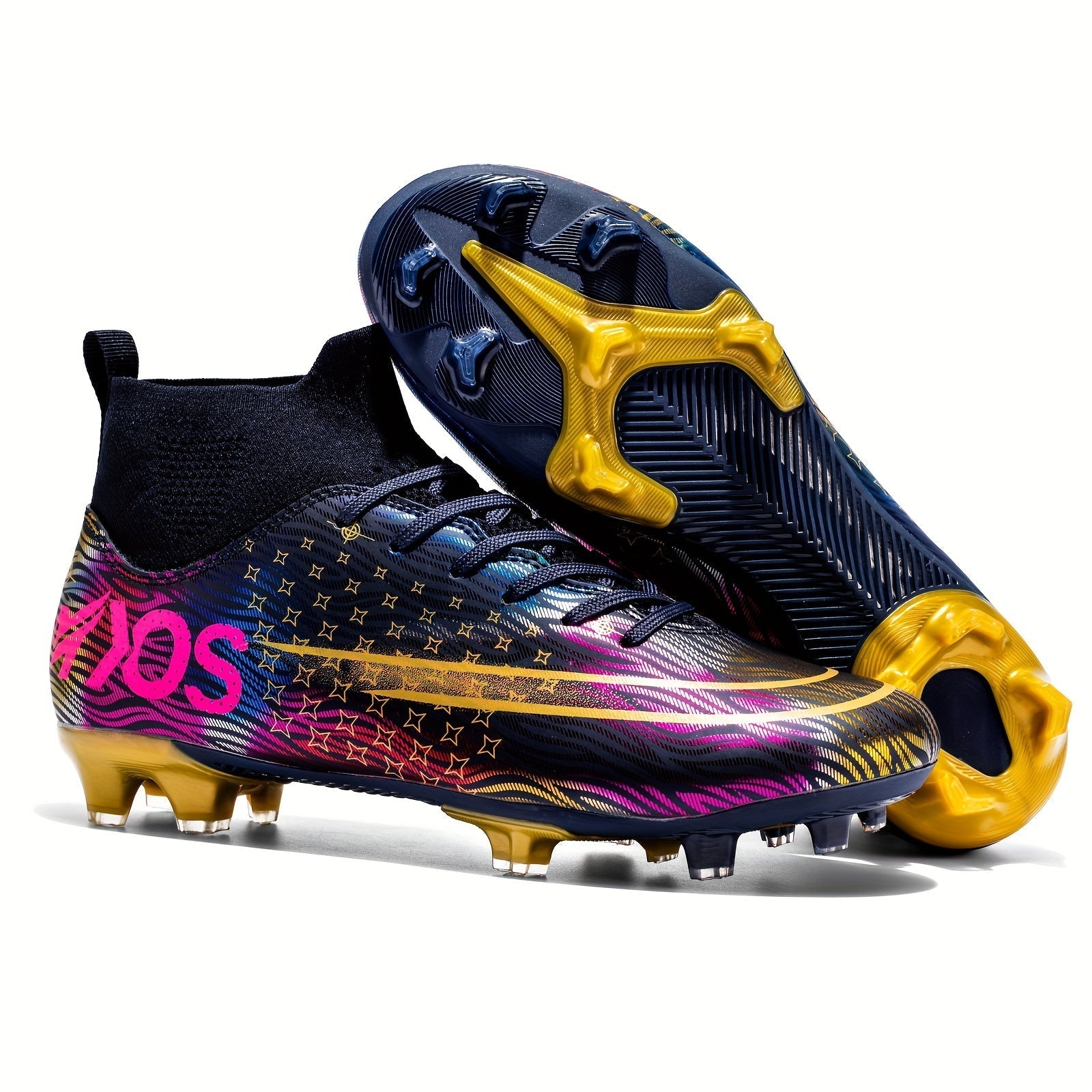 Men’s Football Boots with High Ankle Support and Enhanced Grip | Soccer Cleats for Turf & Grass