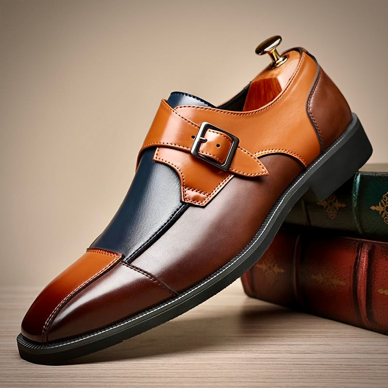 Duncan Chambers Single Monk Strap Shoes – Classic Men’s Dress Shoes