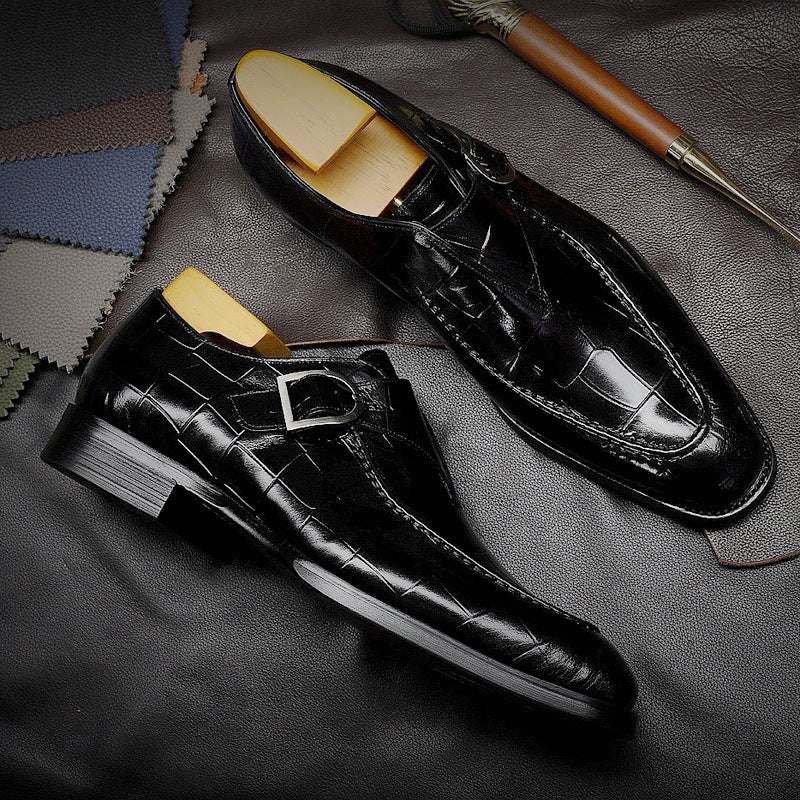 Men’s Strap Loafers – Classic Business Formal Dress Shoes