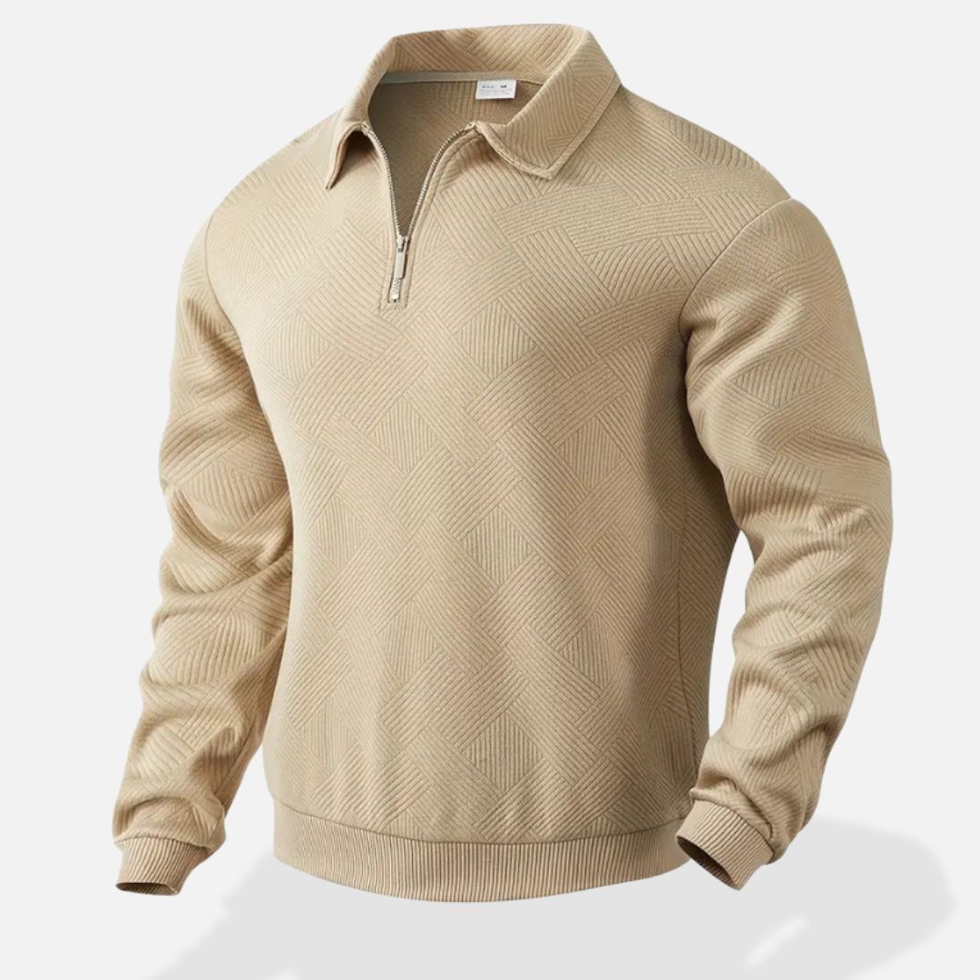 Men's Premium Wool Half-Zip Sweater