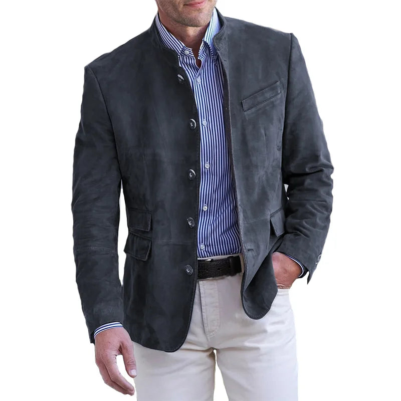 Men’s Autumn Blazer – Structured Button-Up Jacket for Layered Outfits
