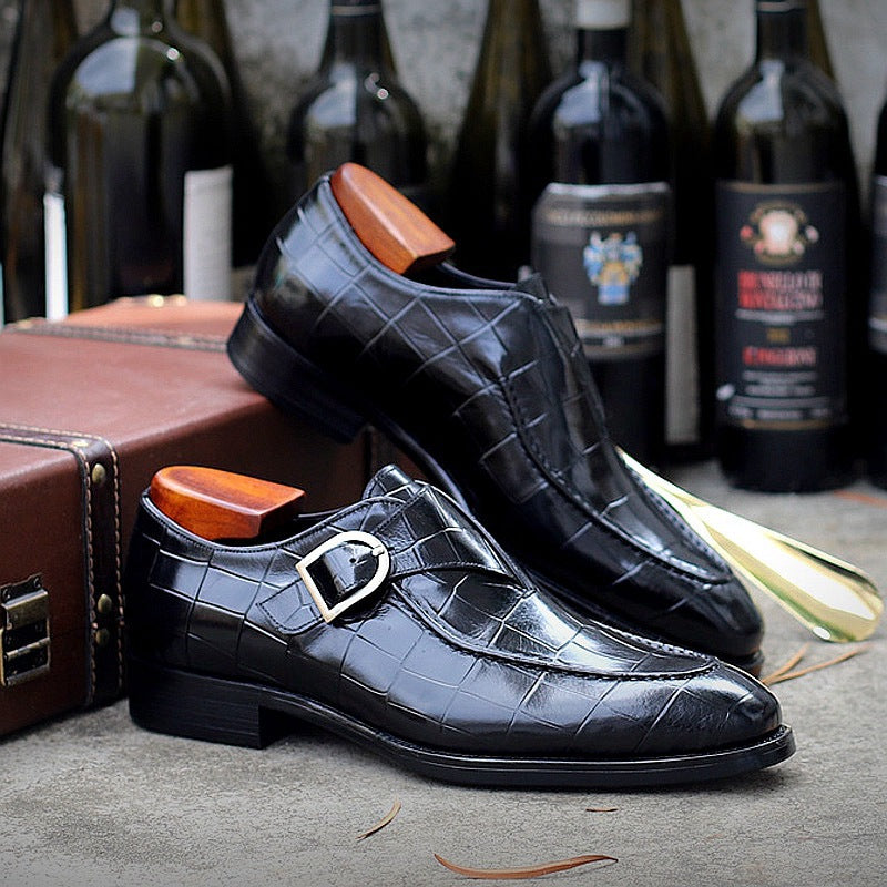 Men’s Strap Loafers – Classic Business Formal Dress Shoes