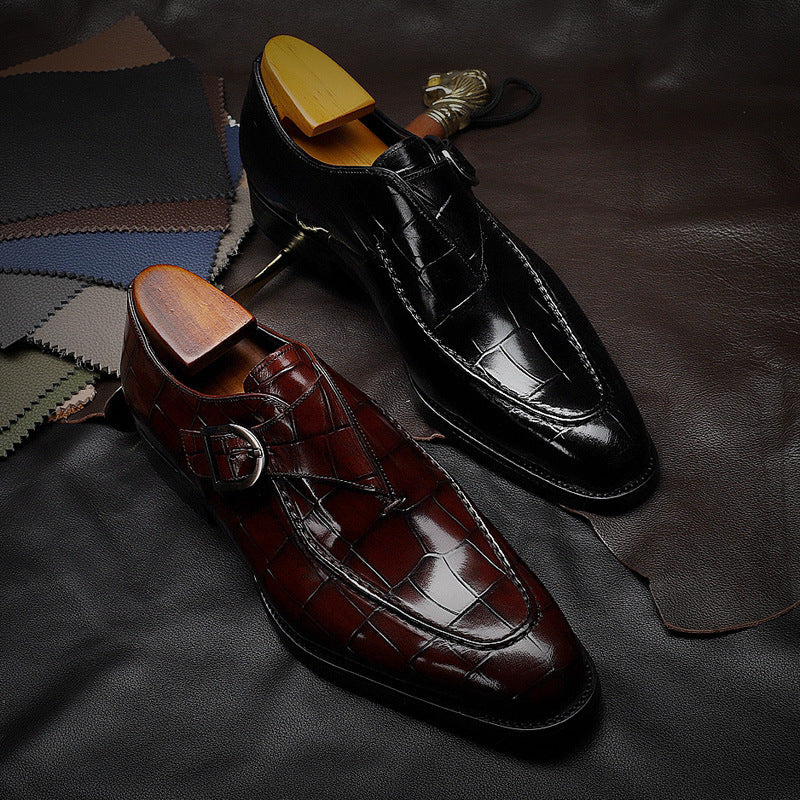 Men’s Strap Loafers – Classic Business Formal Dress Shoes