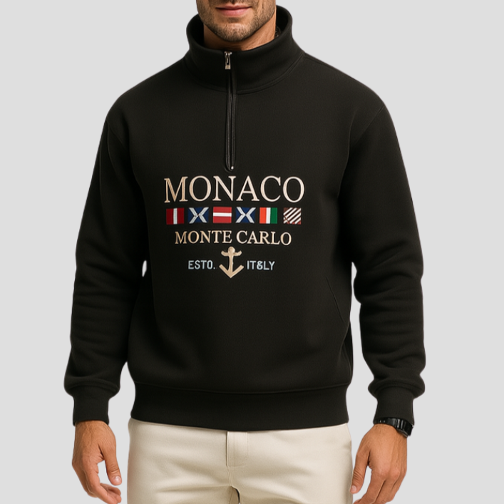 Monaco Men’s Pullover Sweater – Classic, Lightweight & Comfortable