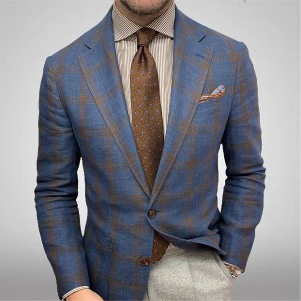 Men’s Slim Fit Linen Blazer – Lightweight, Breathable & Versatile