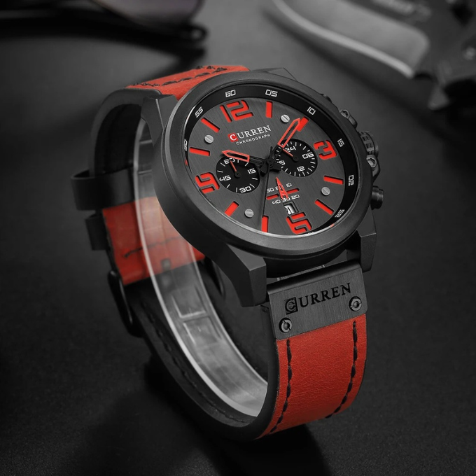 The Hudson Classic Watch – Men’s Elegant Analog Wristwatch with Leather Strap