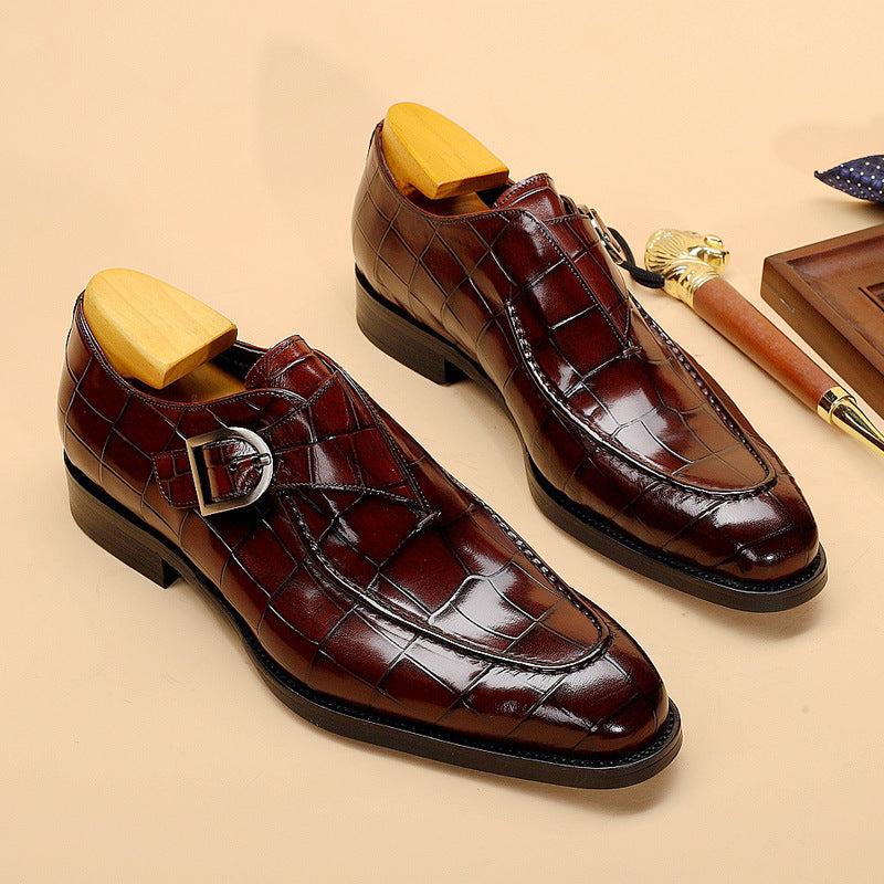 Men’s Strap Loafers – Classic Business Formal Dress Shoes