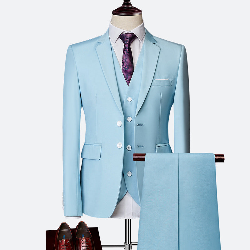 Men’s Business Suit | Tailored 3-Piece Set for Formal and Office Wear