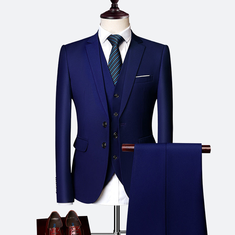 Men’s Business Suit | Tailored 3-Piece Set for Formal and Office Wear
