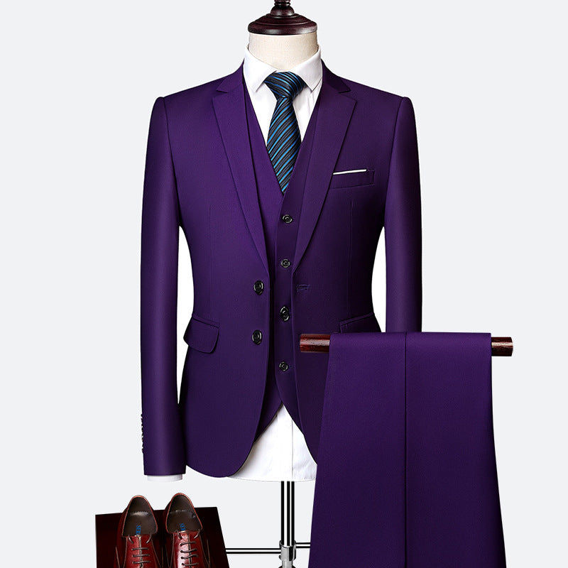 Men’s Business Suit | Tailored 3-Piece Set for Formal and Office Wear