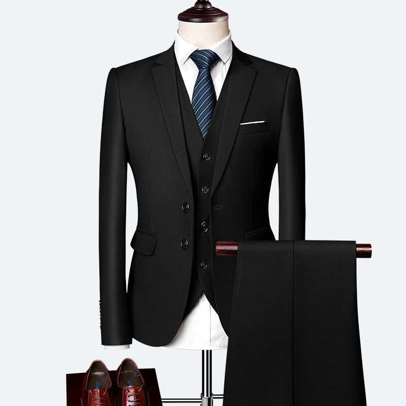 Men’s Business Suit | Tailored 3-Piece Set for Formal and Office Wear