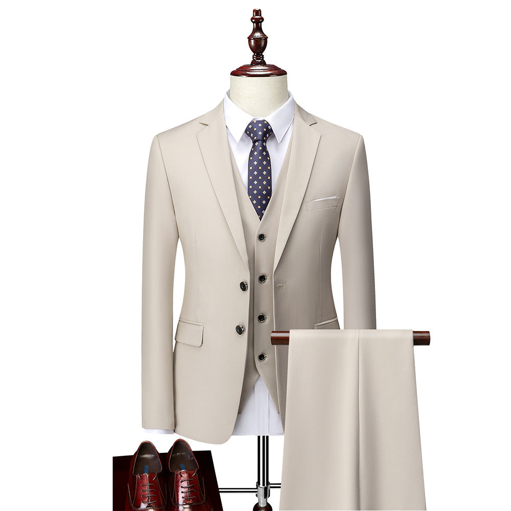 Men’s Business Suit | Tailored 3-Piece Set for Formal and Office Wear