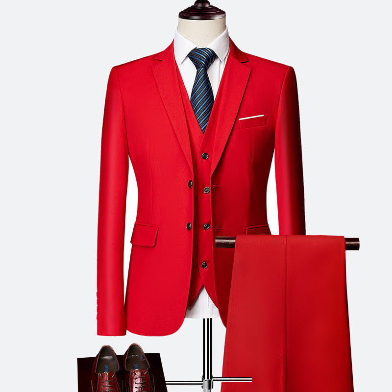 Men’s Business Suit | Tailored 3-Piece Set for Formal and Office Wear
