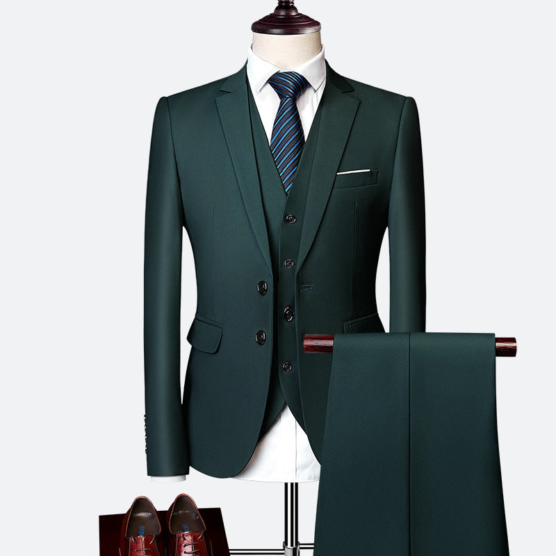 Men’s Business Suit | Tailored 3-Piece Set for Formal and Office Wear