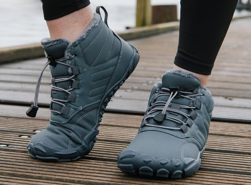 Unisex Winter Barefoot Shoes – Flexible Sole Warm Minimalist Sneakers