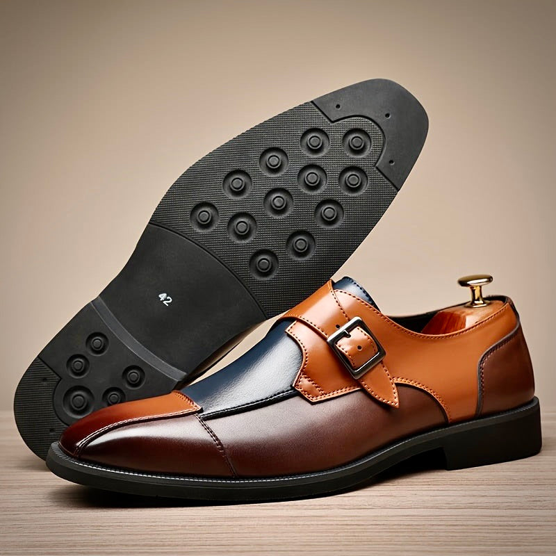 Duncan Chambers Single Monk Strap Shoes – Classic Men’s Dress Shoes