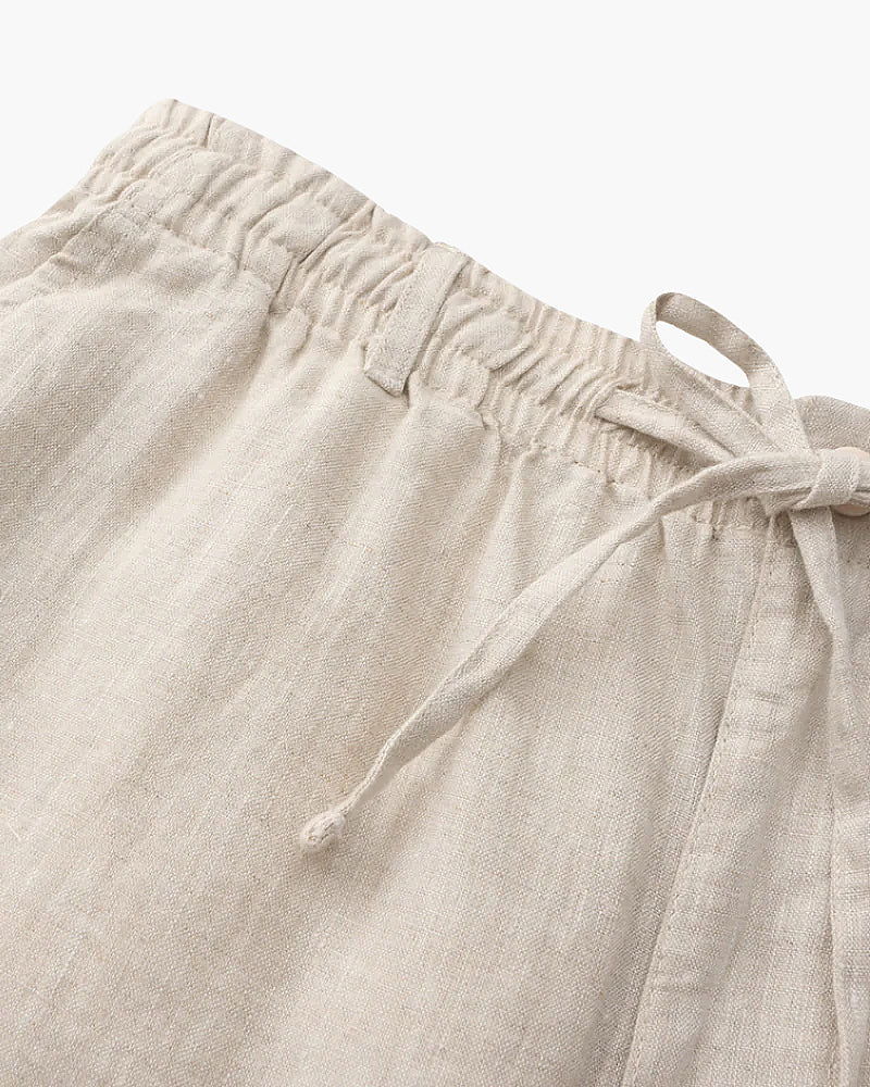 Santorini Linen Shorts - Spraykis