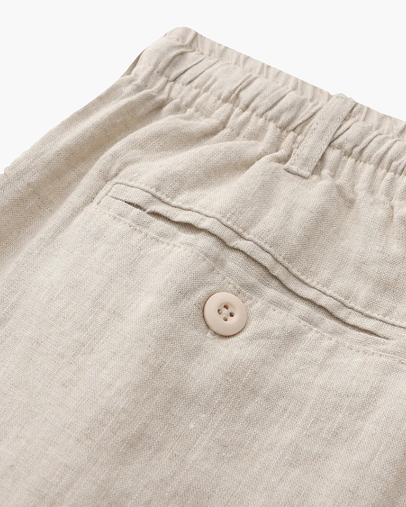 Santorini Linen Shorts - Spraykis