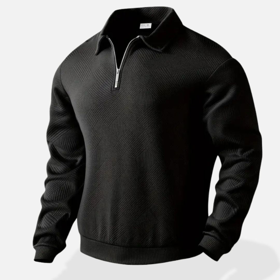 Men's Premium Wool Half-Zip Sweater