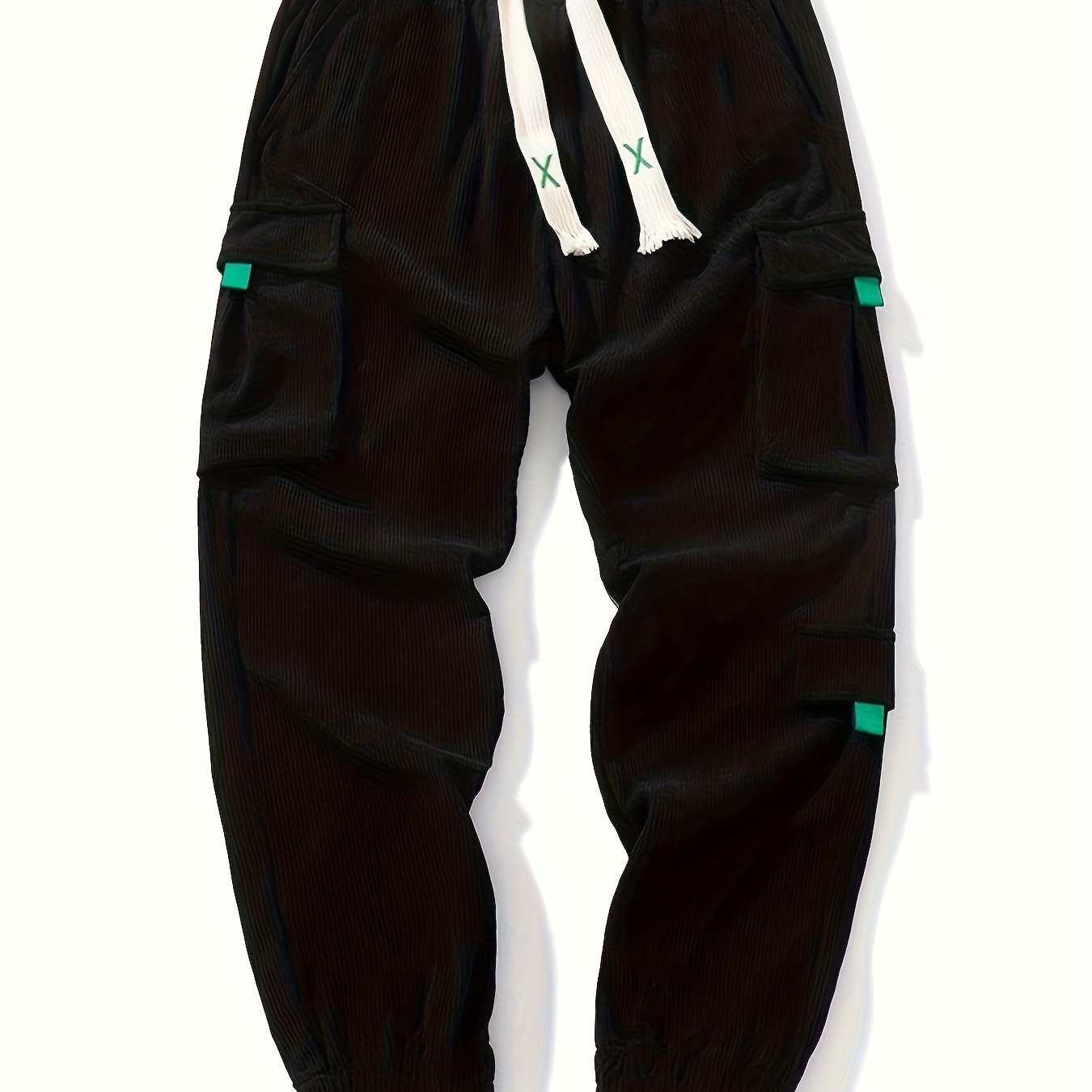 Urban Ridge Corduroy Joggers – Men’s Casual Slim Fit Pants with Comfortable Elastic Waist