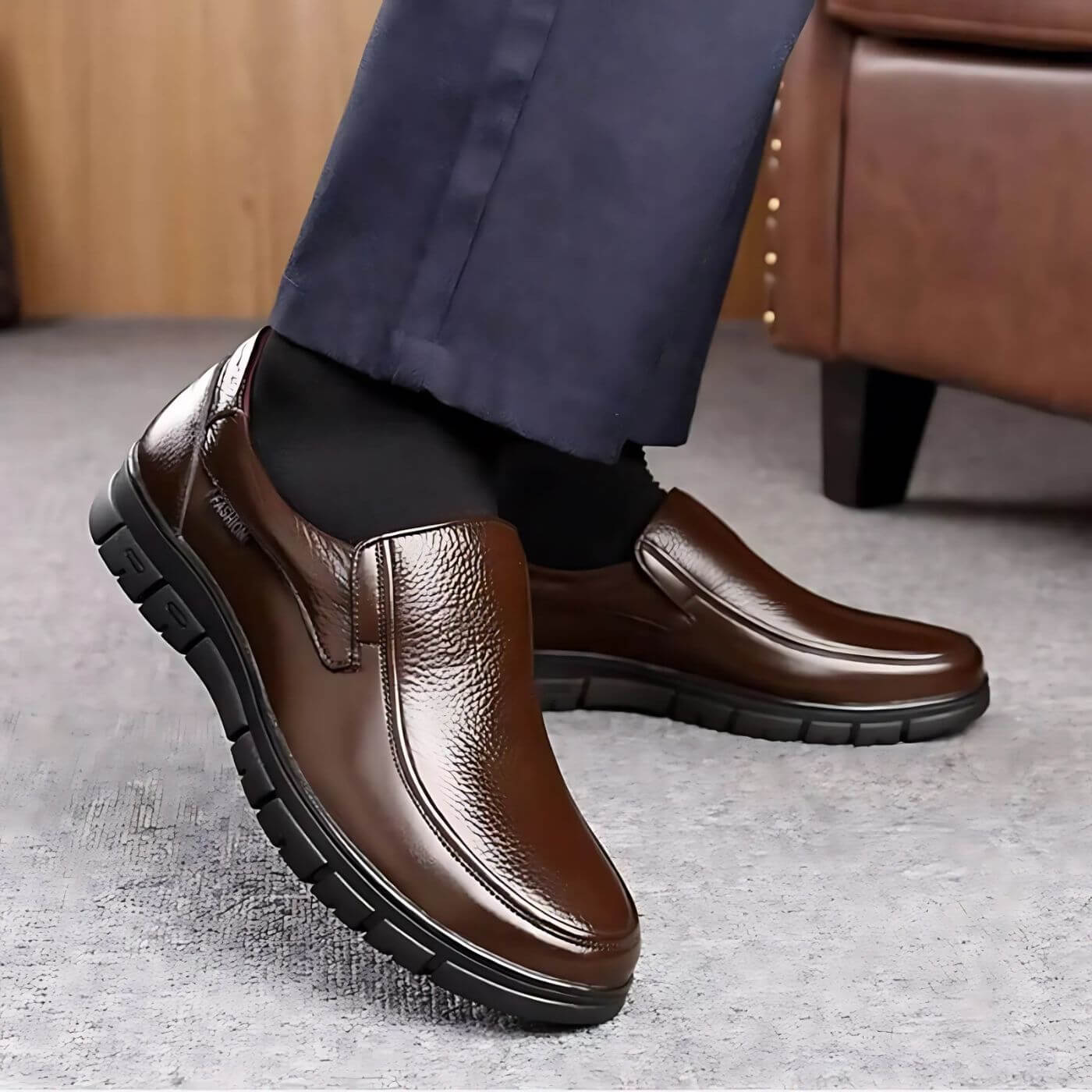 Men's Orthopedic Shoes – Comfortable Support for Pain Relief, Non-Slip Design