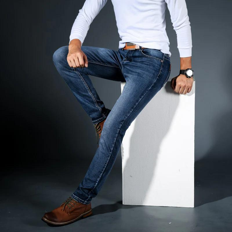 Turin Classic Slim-Stretch Jeans – Men’s Comfortable Slim Fit Denim Pants
