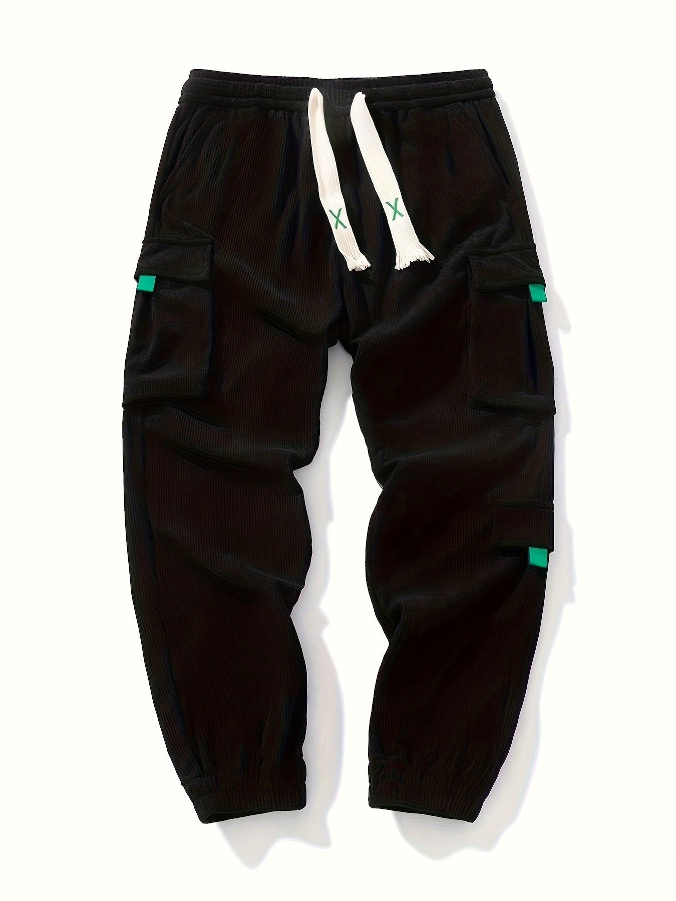 Urban Ridge Corduroy Joggers – Men’s Casual Slim Fit Pants with Comfortable Elastic Waist