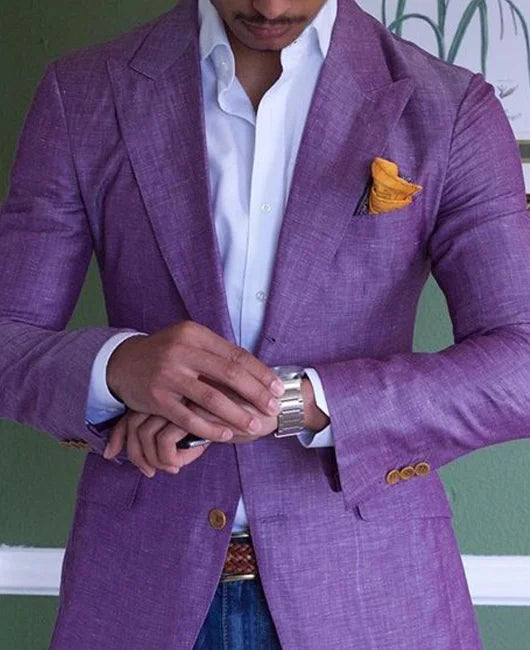 Men’s Slim Fit Linen Blazer – Lightweight, Breathable & Versatile