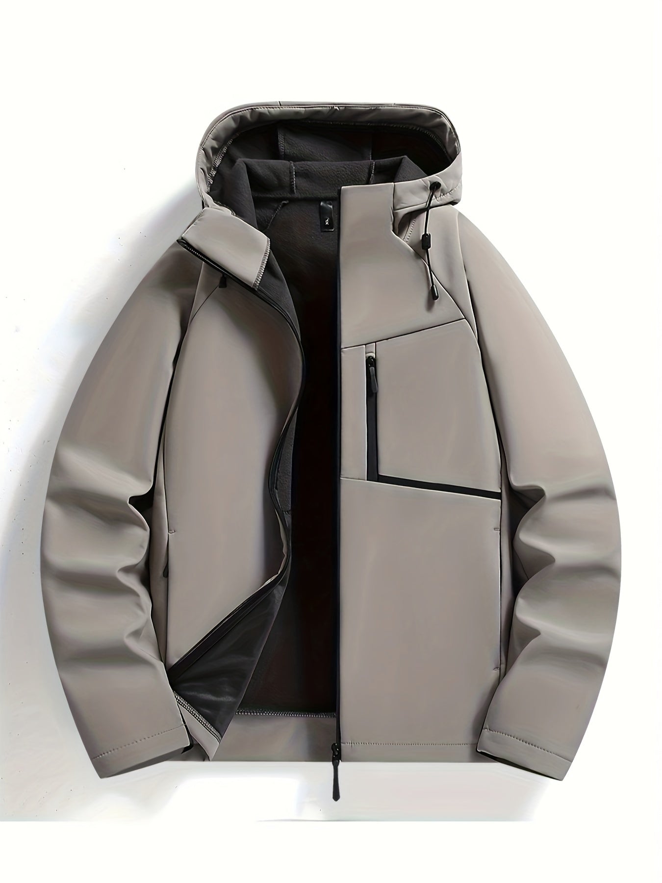 Men’s Knox Hooded Jacket – Casual Zip-Up Coat with Adjustable Hood