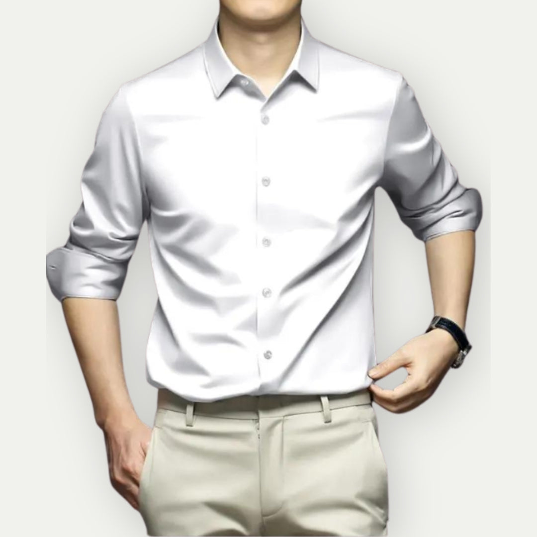 CARTERI - Men's Non-Iron Wrinkle-Resistant Dress Shirt