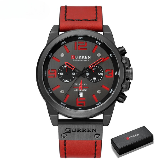 The Hudson Classic Watch – Men’s Elegant Analog Wristwatch with Leather Strap
