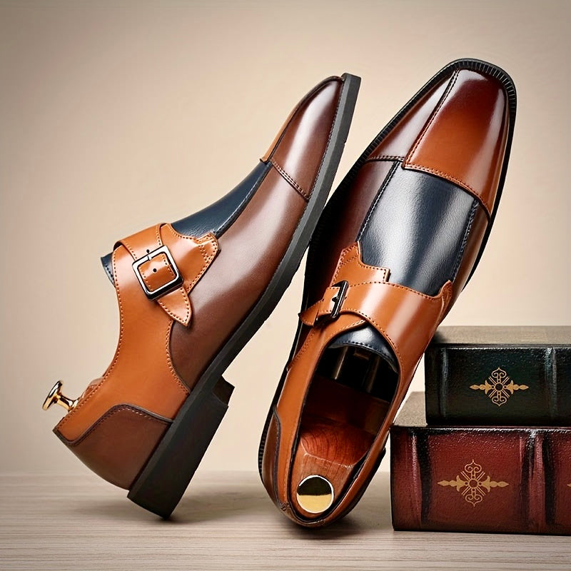 Duncan Chambers Single Monk Strap Shoes – Classic Men’s Dress Shoes