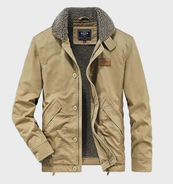 Lando | Men’s Cut-Resistant Utility Jacket – Durable Workwear with Pockets and Zipper